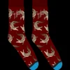 Maroon Gator Socks