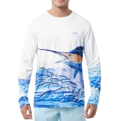 Men's Big Blue Long Sleeve Performance Shirt