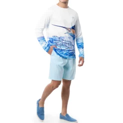 Men's Big Blue Long Sleeve Performance Shirt