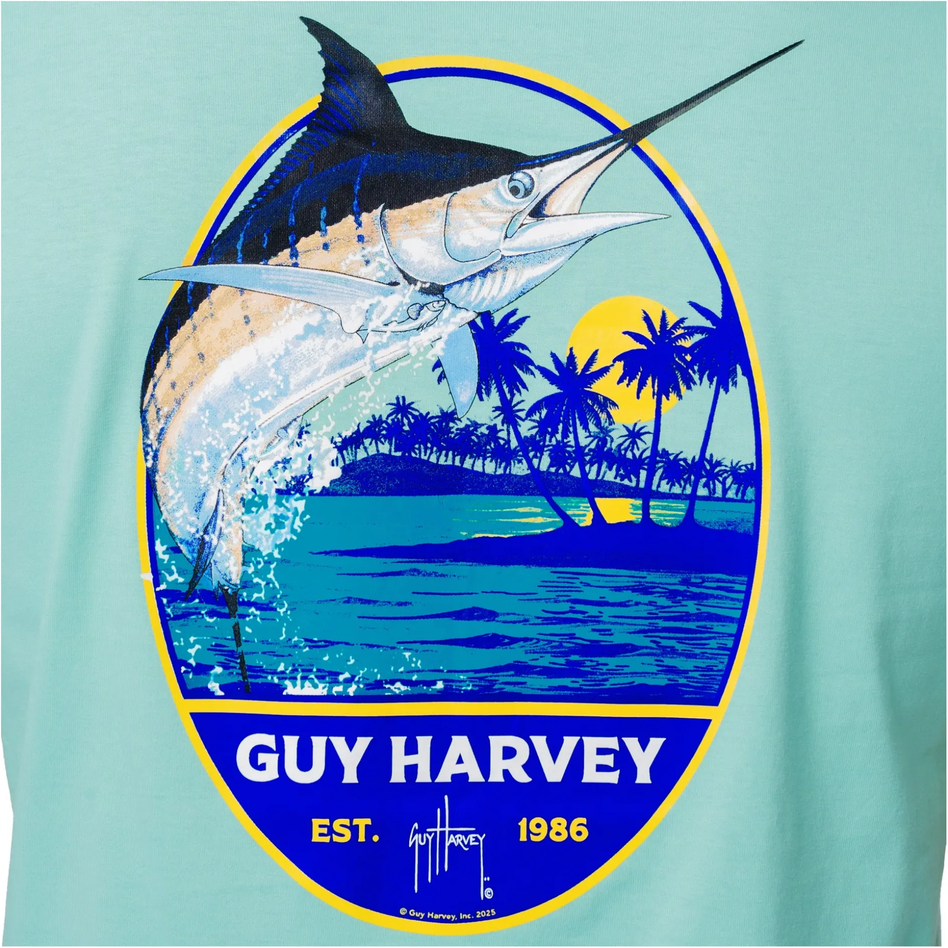 Men's Blue Hawaiian Short Sleeve T-Shirt
