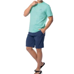 Men's Blue Hawaiian Short Sleeve T-Shirt