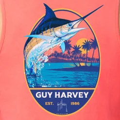Men's Blue Hawaiian Tank Top