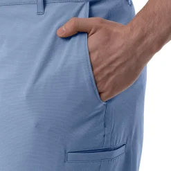 Men's Blue Performance Hybrid Short 4-Way Stretch