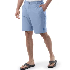 Men's Blue Performance Hybrid Short 4-Way Stretch