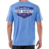 Men's Blue Shield Short Sleeve Performance Shirt