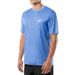 Men's Blue Shield Short Sleeve Performance Shirt