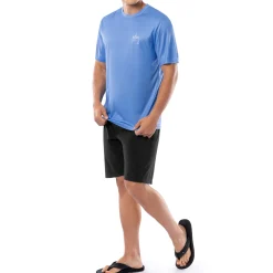 Men's Blue Shield Short Sleeve Performance Shirt