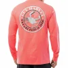 Men's Crabfest Coral Long Sleeve T-Shirt