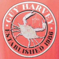 Men's Crabfest Coral Long Sleeve T-Shirt