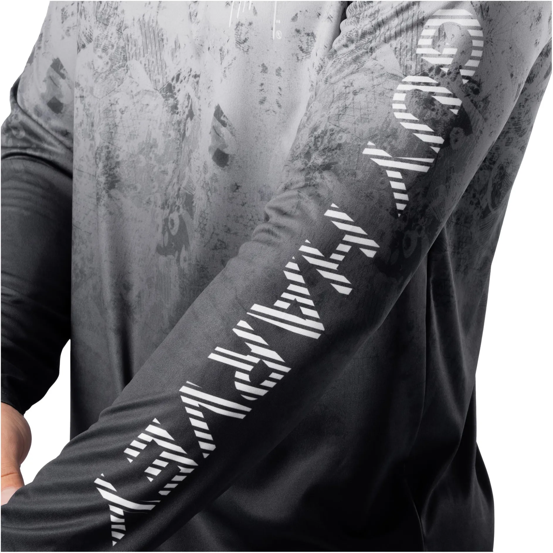 Men's Dark Whitecap Camo Long Sleeve Performance Shirt