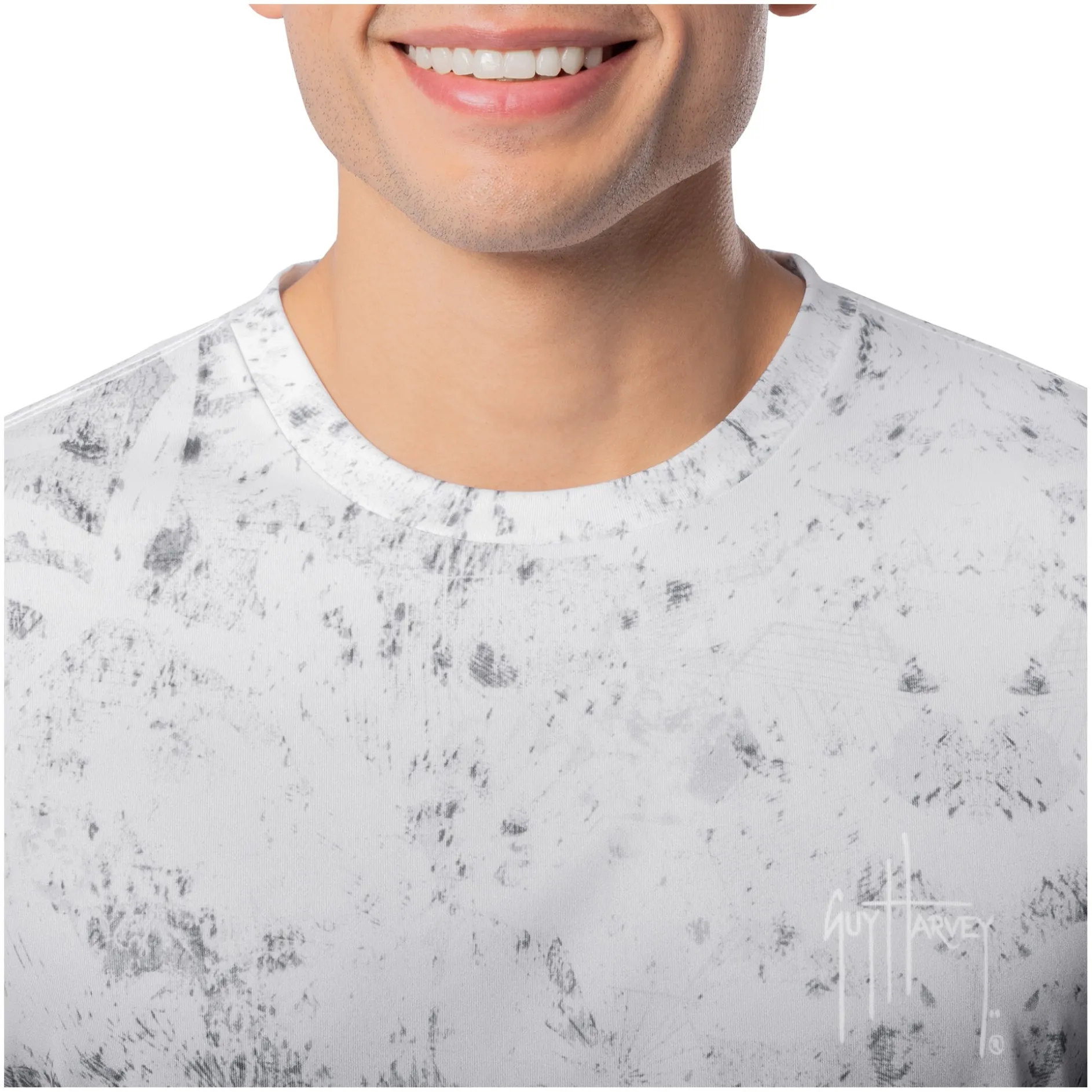 Men's Dark Whitecap Camo Long Sleeve Performance Shirt