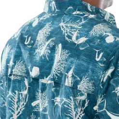 Men's Denim Shells Short Sleeve Fishing Shirt