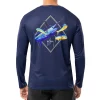 Men's Diamond Blue Performance Sun Protection Top