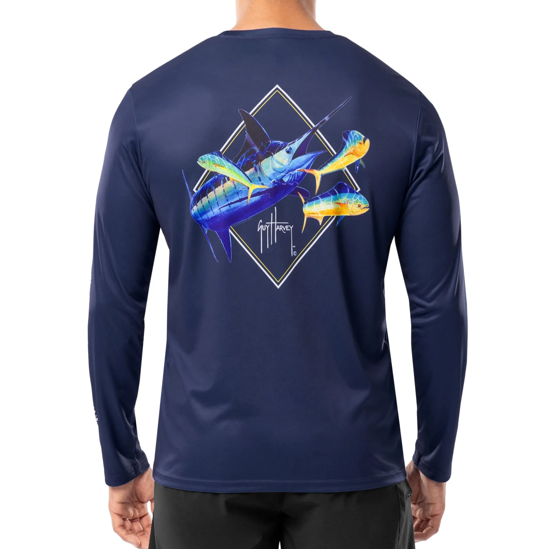 Men's Diamond Blue Performance Sun Protection Top