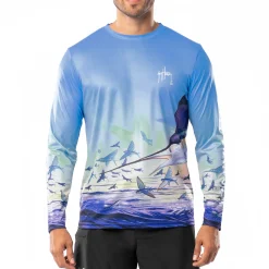 Men's Dueling Sailfish Long Sleeve Performance Shirt