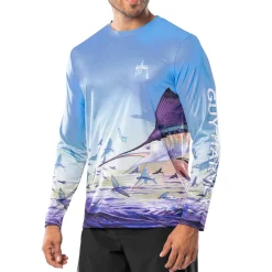 Men's Dueling Sailfish Long Sleeve Performance Shirt
