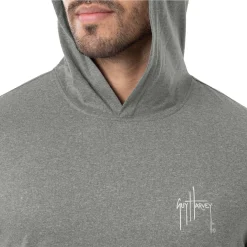 Men's EA Blue Marlin Long Sleeve Performance Hoodie