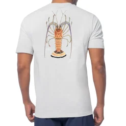Men's Florida Lobster Gray Short Sleeve T-Shirt