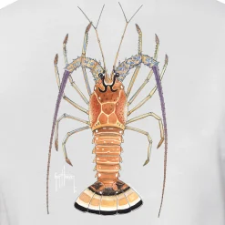 Men's Florida Lobster Gray Short Sleeve T-Shirt