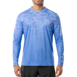 Men's Glass Camo Long Sleeve Performance Shirt