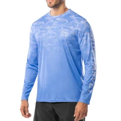 Men's Glass Camo Long Sleeve Performance Shirt