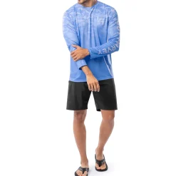 Men's Glass Camo Long Sleeve Performance Shirt