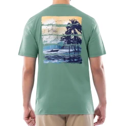 Men's Green Horizon Short Sleeve T-Shirt