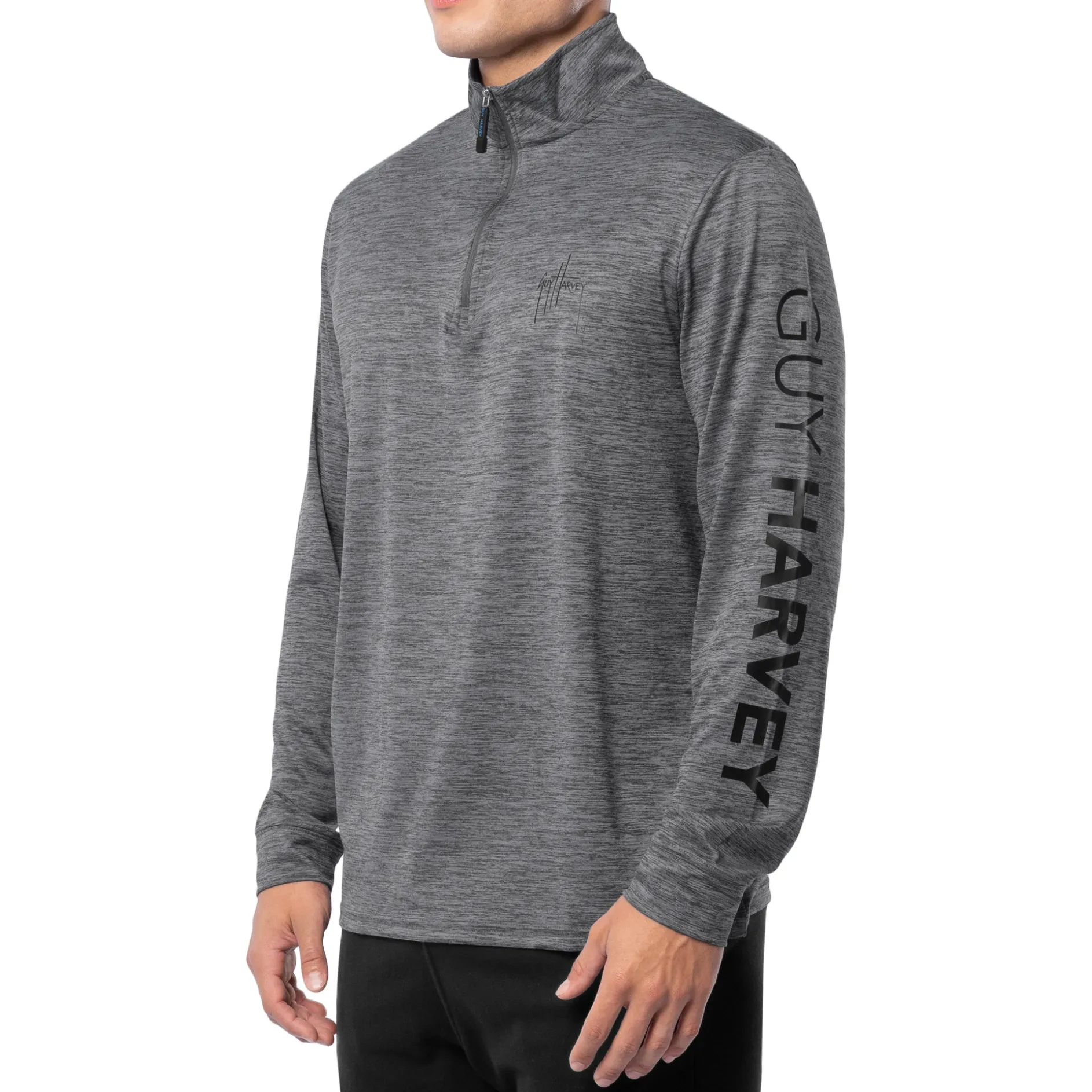 Men's Grey Lightweight Quarter Zip