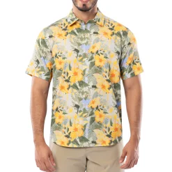 Men's Hibiscus Key Printed Resort Shirt