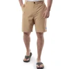 Men's Khaki Performance Hybrid Short 4-Way Stretch