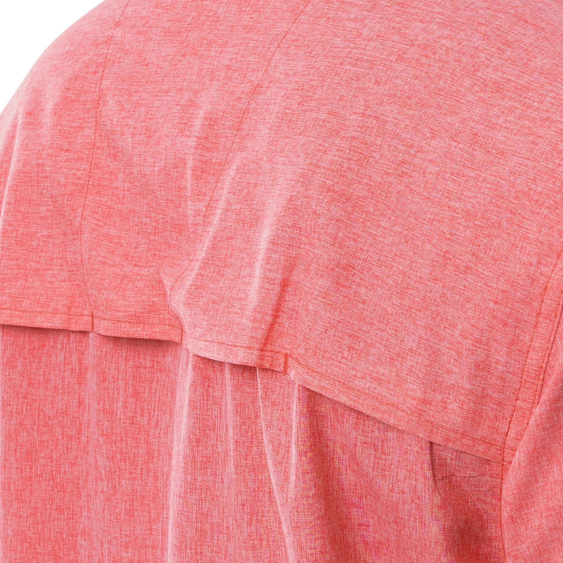 Men's Long Sleeve Heather Textured Performance Fishing Shirt
