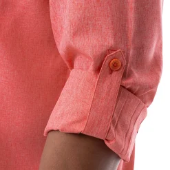 Men's Long Sleeve Heather Textured Performance Fishing Shirt