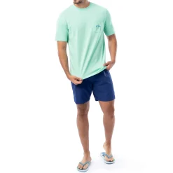 Men's Marlin Stencil Short Sleeve Pocket T-Shirt