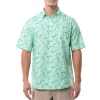 Men's Nautical Palms Performance Fishing Shirt