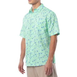 Men's Nautical Palms Performance Fishing Shirt
