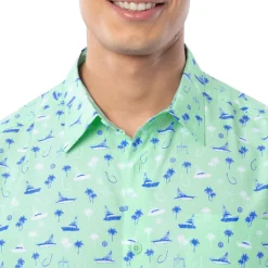 Men's Nautical Palms Performance Fishing Shirt