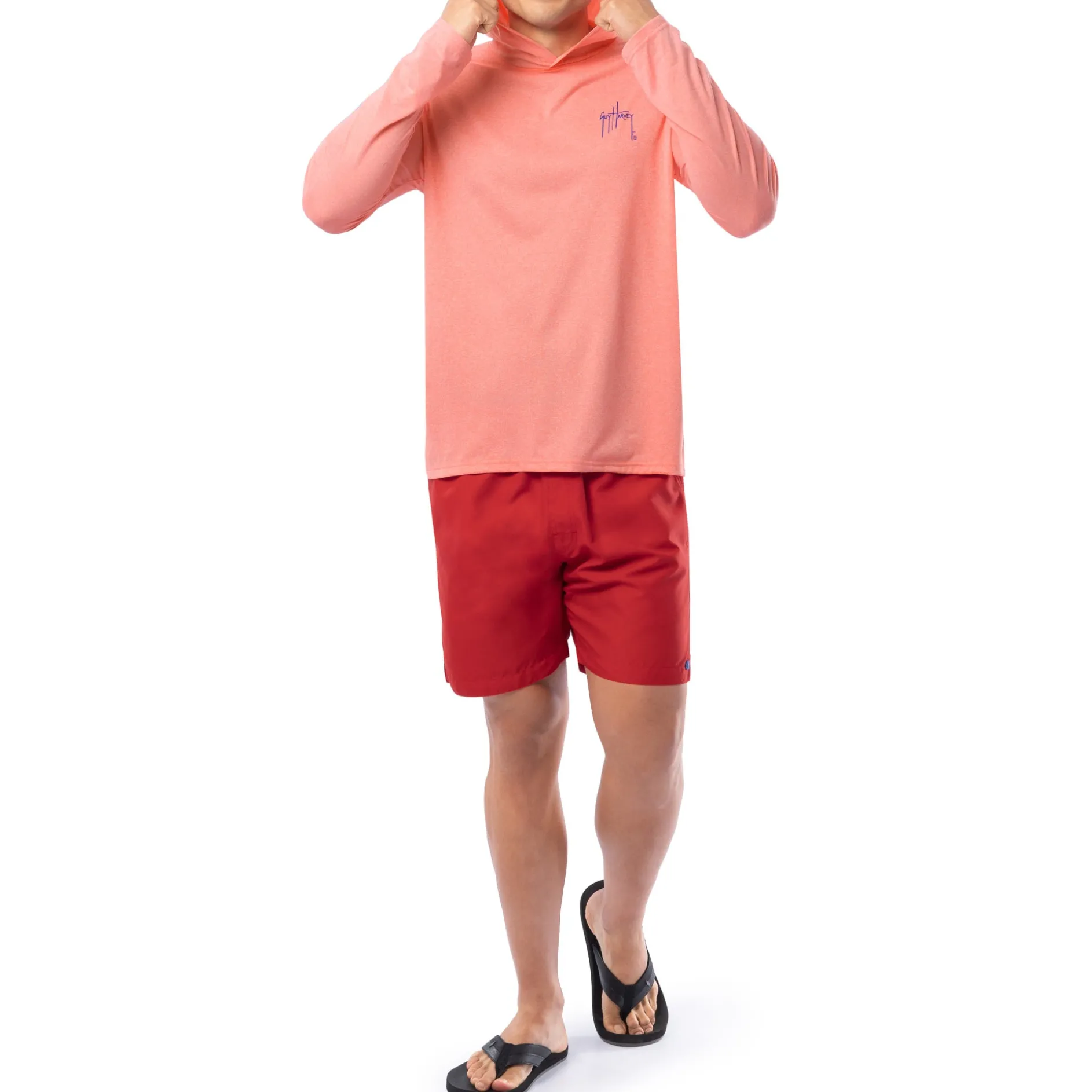 Men's Nautical Tuna Long Sleeve Performance Hoodie