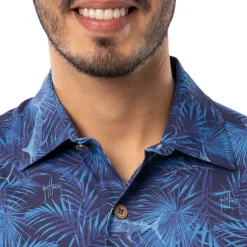 Men's Navy Incognito Printed Resort Shirt