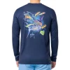 Men's Ocean Blue Performance Sun Protection Top