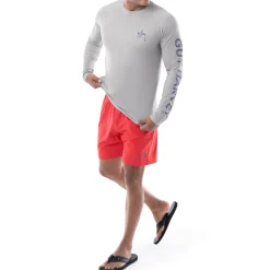 Men's Patriotic Billfish Long Sleeve Performance Shirt