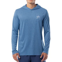 Men's Shark Sketch Long Sleeve Performance Hoodie