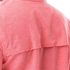 Men's Short Sleeve Heather Textured Performance Fishing Shirt