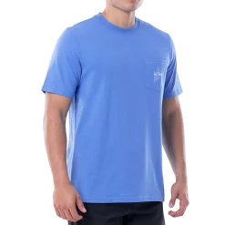 Men's Sketchy Blue Short Sleeve Pocket T-Shirt