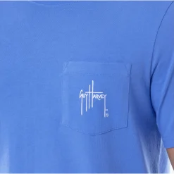 Men's Sketchy Blue Short Sleeve Pocket T-Shirt