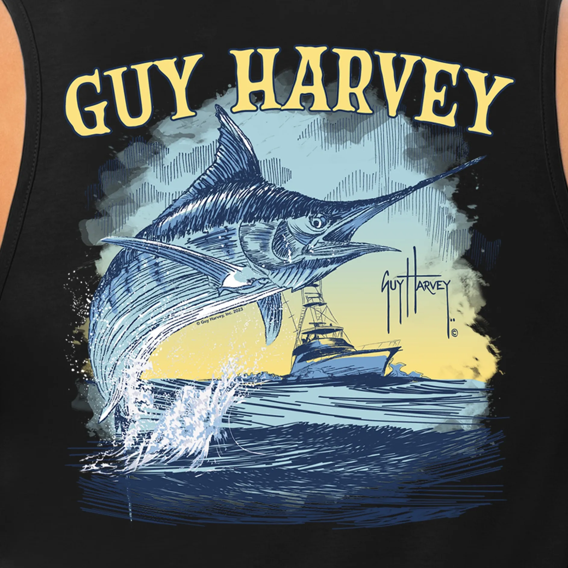 Men's Sketchy Blue Tank Top