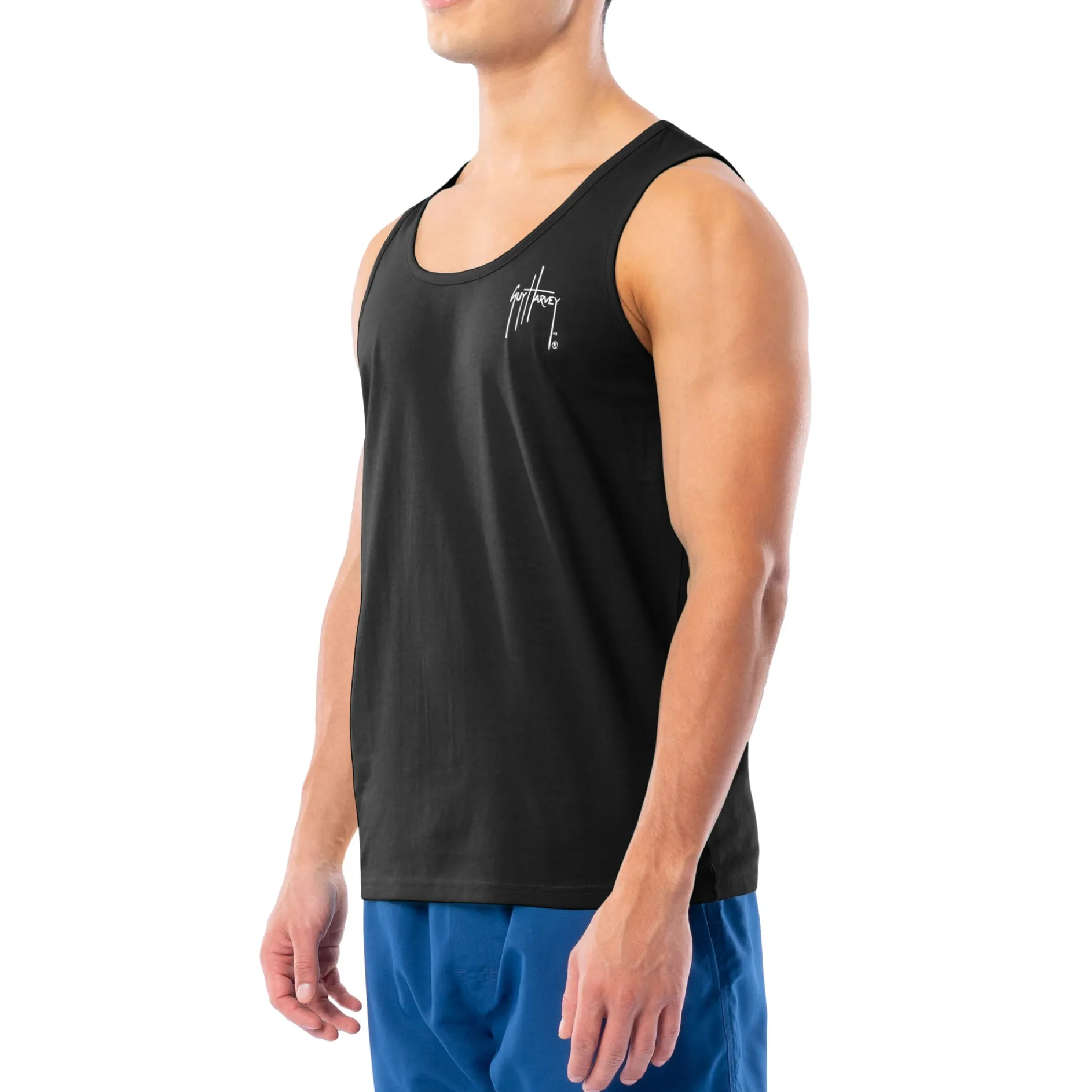 Men's Sketchy Blue Tank Top