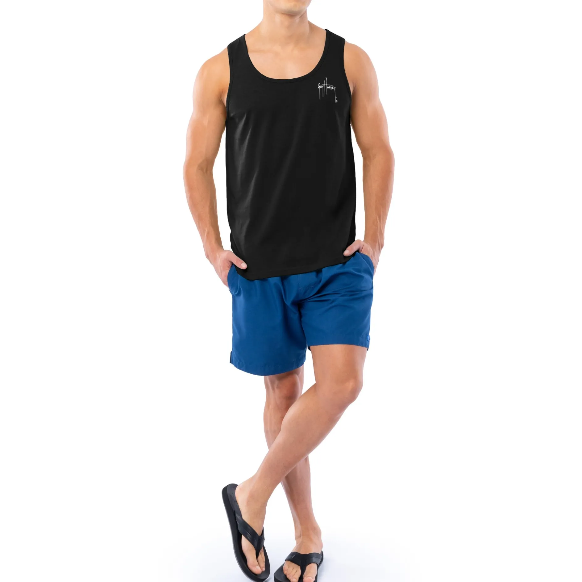 Men's Sketchy Blue Tank Top