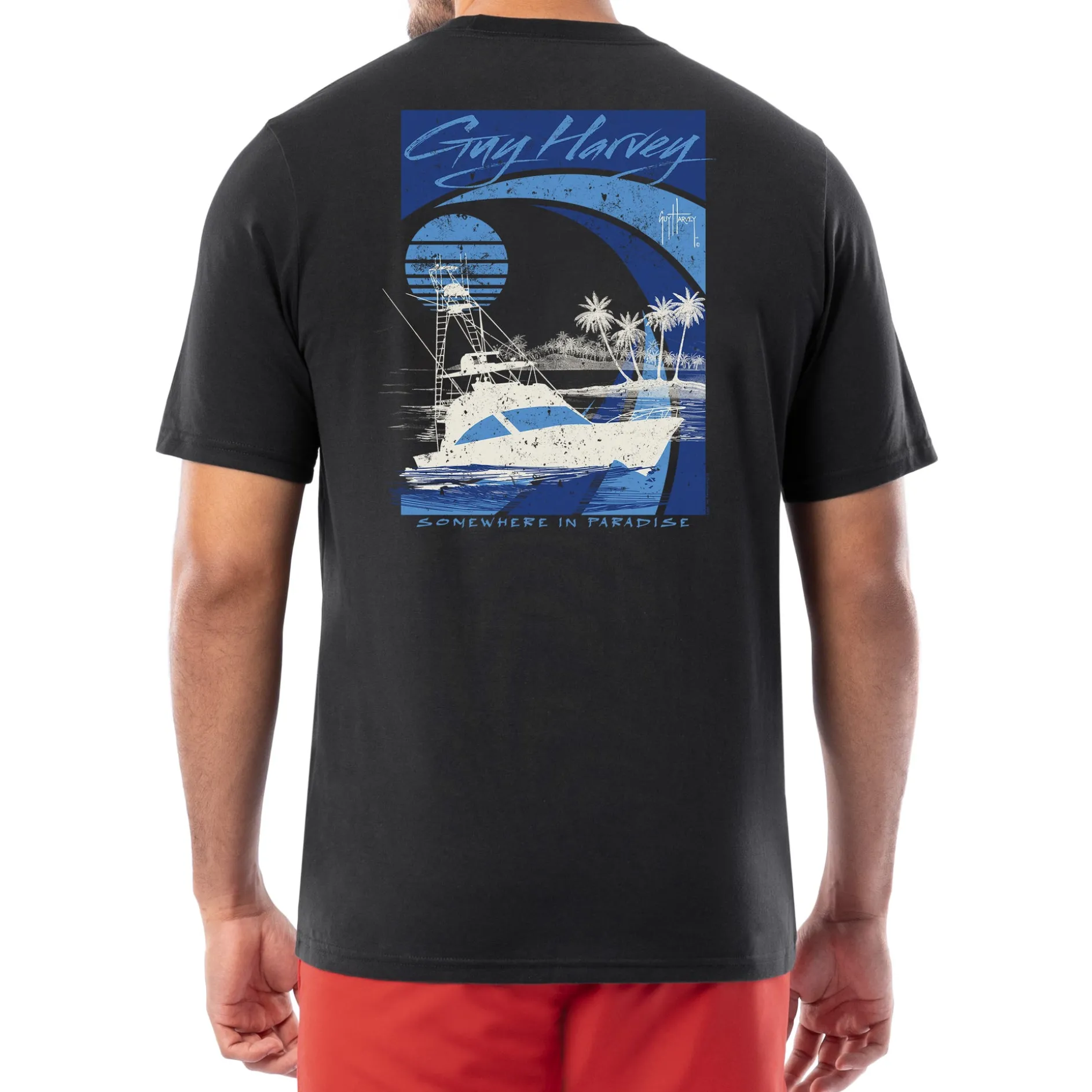 Men's Sunset Paradise Short Sleeve Pocket T-Shirt