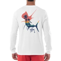 Men's Sunset Silhouette Long Sleeve T-Shirt
