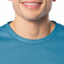 Men's Teal Wake Performance Sun Protection Top